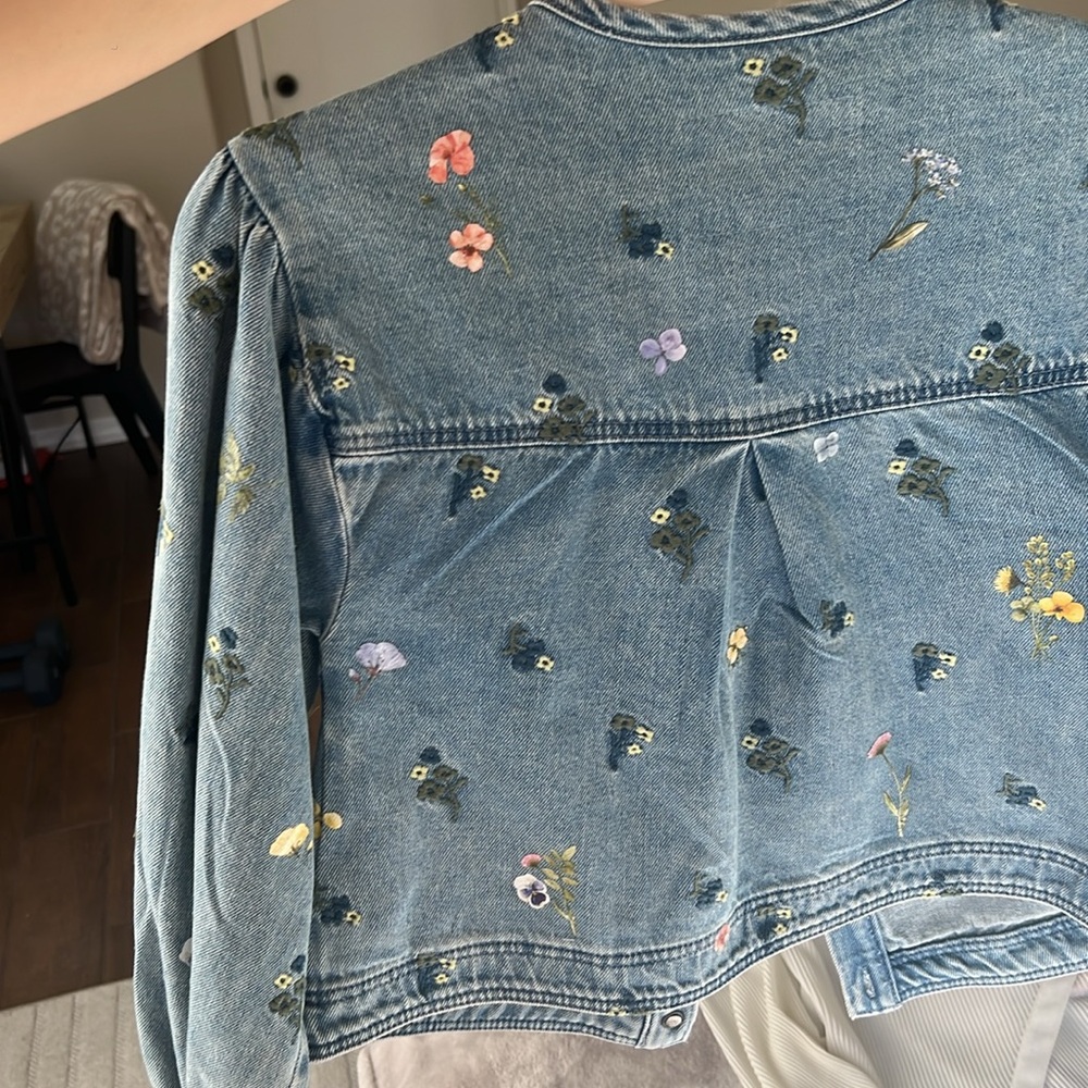 Floral Jean jacket - Picture 3 of 3